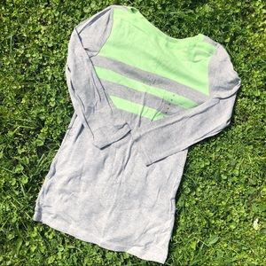 Green & Grey Striped Shirt BRAND NEW